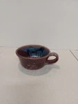 Larrabee Ceramics 4.3 Berry Colander With Handle, Maroon-multi. Fixed Price $50.00.
