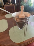 Strainer Matfer Bourgeat Exoglass Bouillon /chinois 8". Fixed Price $135.00.