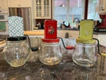 Vintage Hand Crank Nut Choppers Glass Jar Metal Lid Lot Of 3. Fixed Price $19.99.