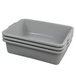 Ggbin Plastic Dish Tubs, Commercial Bus Box/wash Basin Tote Box, 3-PACK(GREY, 13. Fixed Price $35.45.