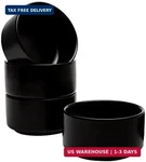 Vikko Modern Soup Bowls, Set Of 4 Black Matte Porcelain Large Size 22 Oz. Fixed Price $39.98.