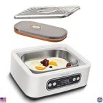 Yogurt Maker Machine, Adjustable Temp 21-45 C, 1.6 Quart Stainless Steel Bowl. Fixed Price $75.25.
