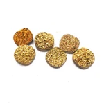 Natural Druzy Quartz Round Cabochon Golden Stone 6 Pcs 12 Mm 27CT. Fixed Price $14.39.