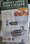 Johnny Apple Sauce Maker & Food Strainer Model Kitchen Crop VKP250 New Ob. Fixed Price $45.50.