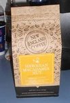 New England Hawaiian Macadamia Nut Ground Coffee 1LB. Bag Medium Roast Flavored. Fixed Price $15.00.