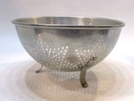Primitive Old 1940'S Aluminum Seven 7 Star 3 Footed No Handle Style Colander. Fixed Price $20.00.