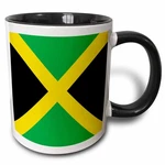 3DROSE Flag Of Square Two Tone Black Mug 11OZ Caribbean Jamaican Gift. Fixed Price $11.99.