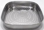 Curtis Stone 12" Square Stainless Steel Steamer Colander Strainer, Nib. Fixed Price $29.98.