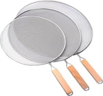 3 Pieces Grease Splatter Screen For Frying Pan, Guard Mesh.... Fixed Price $25.63.