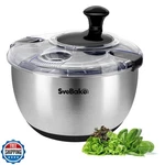 Svebake Stainless Steel Salad Spinner, 4.2 Qt Vegetable Washer, Bpa-free Lett. Fixed Price $57.99.