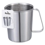 Ksendalo SUS304 Stainless Steel Measuring Cup Pitcher, 500ML, Silver. Fixed Price $25.99.