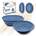 Premium Silicone Sourdough Bread Proofing & Baking Basket Set - Includes Oval. Fixed Price $22.90.