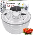 Ourokhome 3.8QT Salad Spinner Lettuce Dryer One-hand Press Vegetable Mixer Black. Fixed Price $34.90.