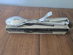 Retired Pampered Chef Double Spoon Serving Tongs (model #2565). Fixed Price $12.00.