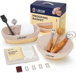 Clearance Final Stock - Lorzon Banneton Bread Proofing Basket Gift Set 2 (10". Fixed Price $28.33.