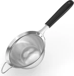 Medium Fine Mesh Strainer 4.73 18/8 Stainless Steel Food Sieve Black. Fixed Price $37.47.
