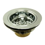 Made To Match 4.5 In. W Brass Kitchen Sink Basket Strainer Polished Chrome. Fixed Price $67.28.