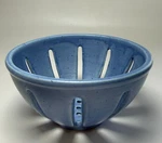 Anthropologie 5.5" Cottage Stoneware Blue Berry Basket Bowl Colander W/ Tags. Fixed Price $19.99.