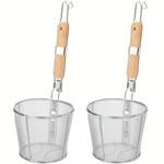 Zavoos 2 Pack Pasta Strainer Basket, Stainless Steel Mesh Large, Silver. Fixed Price $30.99.
