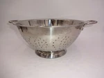 Large Innova 18-10 Stainless Steel Footed Food Strainer Colander Handles Korea. Fixed Price $29.99.