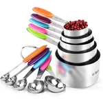 Measuring Cups U-taste 18/8 Stainless Steel And Spoons Set Of.... Fixed Price $58.40.