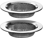 2 Pack - 4.5" Top / 3" Basket Kitchen Sink Drain Strainer Large Silver. Fixed Price $8.29.
