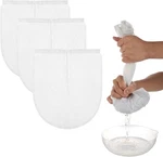 Cheese Bags, Pack 12" X 10" Nylon Reusable Fine Mesh 25 30 Cm, White. Fixed Price $7.70.