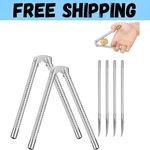 Nut Cracker 2PCS And 4 Picks,stainless Steel Tool Set For Seafood. Fixed Price $11.69.