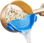 Silicone Clip-on Strainer Pasta & Food Colander For Pots Pans. Fixed Price $24.65.