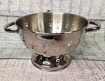 Stainless Steel Large Colander Pasta Veggie Fruit Strainer - Apple Kitchen Decor. Fixed Price $19.99.