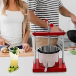 Manual Fruit Honey Press Stainless Steel Juice Maker Grape Crusher Home Farm 6L. Fixed Price $79.44.