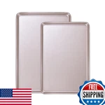 Bakeley 2PC Heavy Duty Non-stick Baking Sheet Set 0.8MM Quarter Jelly Roll. Fixed Price $60.90.