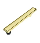 Exf Gold Offset Linear Shower Drain 48 Inch With Reversible Tileable Cover, 304. Fixed Price $95.00.