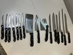 Ronco Showtime Six Star 16-PIECE Pro Kitchen Knife Set High-carbon Stainless. Fixed Price $24.99.