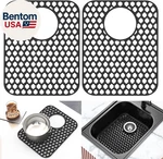 2 Pack Silicone Protector For Kitchen Sink, 13.58" X 11.6" Heat-resistant. Fixed Price $30.14.