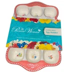 Pioneer Woman Egg Holder Dish Floral Blooming Bouquet Ceramic Stoneware Holds 12. Fixed Price $28.00.