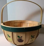 Unique Round 1995 Abc Distributing Weaved Apple Decor Basket With Handles 9X5. Fixed Price $13.99.