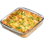 Nutriups 1.7QT Glass Baking Pan, Square Dish For Oven 8.2X8.2IN. Fixed Price $27.59.
