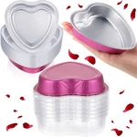 Fainne 20 Sets Valentine 5" Heart Aluminum Foil Cake Pans With Lids. Fixed Price $43.66.