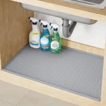 Trzz Silicone Waterproof Under Sink Mat 34" X 19", Drip Tray And Cabinet Liner. Fixed Price $40.99.
