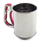 Norpro Stainless Steel Flour Sifter, 3 Cup, Hand Crank. Fixed Price $25.40.