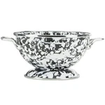 Enamelware - 1QT Petite Colander Black Swirl. Fixed Price $57.60.