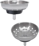 2PCS Kitchen Sink Basket Strainer Replacement For 3-1/2 Inch Standard Drai. Fixed Price $17.16.