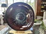 Studio Art Pottery Spectrum Glazed Burst Swirl Ceramic 12" Center Piece Bowl. Fixed Price $75.00.