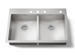 Kohler Vault 33" Top/under-mount Stainless Steel Kitchen Sink K-3996-4-NA. Fixed Price $474.99.