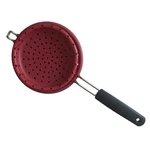 Oxo Colander Strainer Kitchen Tool Red With Black Handle 6.5 Silicone Foldable. Fixed Price $12.74.