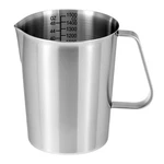 Qwork 304 Stainless Steel Measuring Cup With Oz/ml 48OZ, Silver. Fixed Price $26.54.
