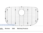 New Blanco 235913 #81 Stainless Steel Basin Rack For Valea 27" Sink. Fixed Price $159.14.
