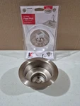 Keeney 3.5-IN Brushed Nickel Fixed Post Basket K5435DSBN, (no Strainer). Fixed Price $6.00.