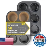 Bake Choice 2 Pack Jumbo Muffin Pan For Baking, Extra Large Cupcake Includes. Fixed Price $38.94.
